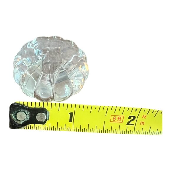 19 GlideRite 1.25 in Satin Nickel Crystal Acrylic Melon Knob with Backplate NEW - Picture 7 of 9